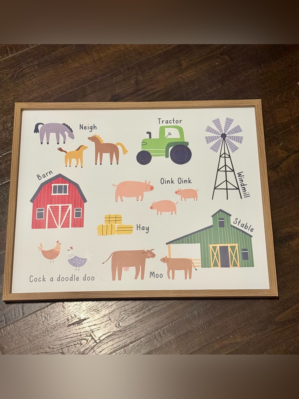 Farm Animal Nursery Wall Art - Multi Color
